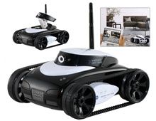 Wi-Fi controlado 4 canais tanque de RC com câmera (branco)