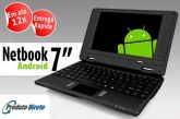 Netbook com Android 2.2, Tela de 7, Wi-fi, 4gb e muito mais
